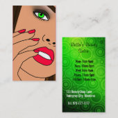 美容院の名刺 名刺 (正面/裏面)