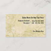 美容院の名刺 名刺 (裏面)