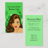 美容院の名刺 名刺 (正面/裏面)