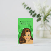 美容院の名刺 名刺 (スタンド正面)