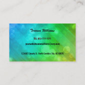 美容院の名刺 名刺 (裏面)