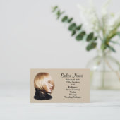 美容院の名刺 名刺 (スタンド正面)