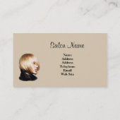 美容院の名刺 名刺 (裏面)