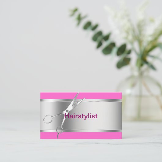 美容院の名刺 名刺 (スタンド正面)