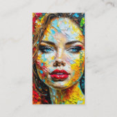 美容院の名刺。画像素晴らし。 名刺 (正面)