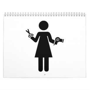 美容院の女性 カレンダー