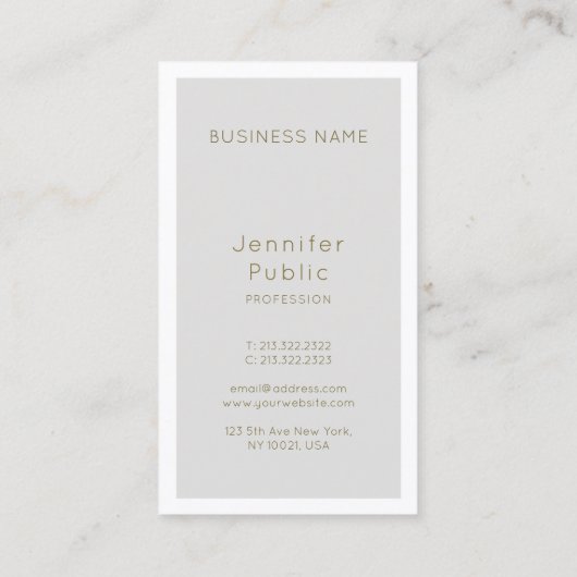 美容院の所有者のエレガントで贅沢なメーキャップアーティスト 名刺 (裏面)