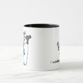 美容院の棒の姿のマグ マグカップ (中央)