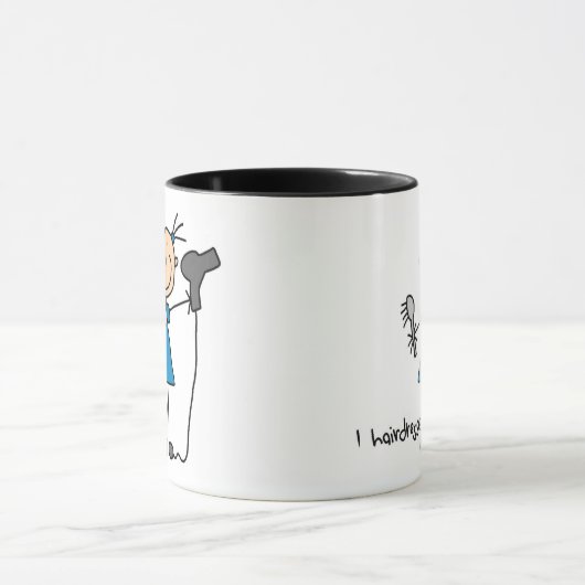 美容院の棒の姿のマグ マグカップ (中央)