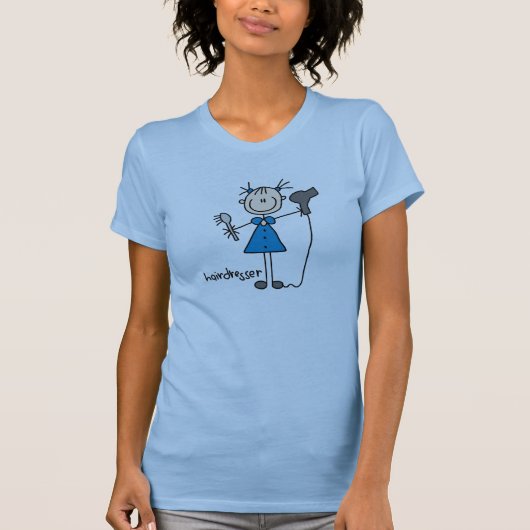 美容院の棒の姿 Tシャツ (正面)