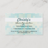 美容院の毛のSylistビジネスカード2 名刺 (裏面)