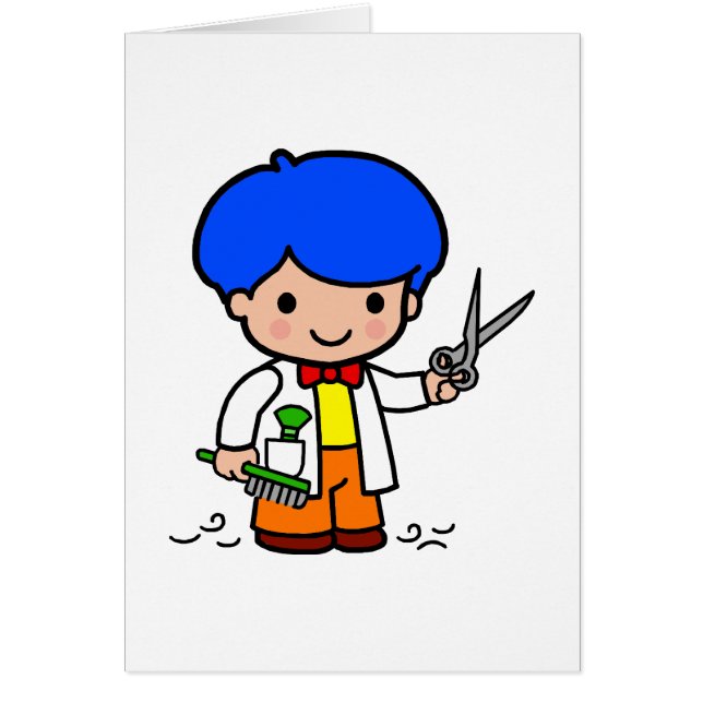 美容院の男の子 (正面)