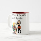 美容院の秘密 ツートーンマグカップ (正面左)