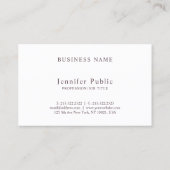 美容院の美容師の風雅で魅力的な金ゴールドの上品 名刺 (裏面)