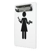 美容院の記号 ミニクリップボード (アングル2)