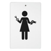 美容院の記号 ミニクリップボード (裏面)