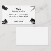 美容院または理容師の名刺 名刺 (正面/裏面)