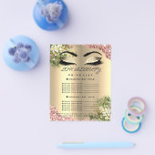 美容院まつげメイクアップアーティスト価格表 チラシ (シングル)