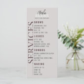 美容院トリートメントメニュー デザイン メニュー (スタンド正面)