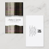 美容院ビジネスカードバタフライストライプ 名刺 (正面/裏面)