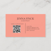 美容院ミニマル 名刺 (裏面)