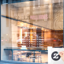 美容院営業時間 ウィンドウサイン