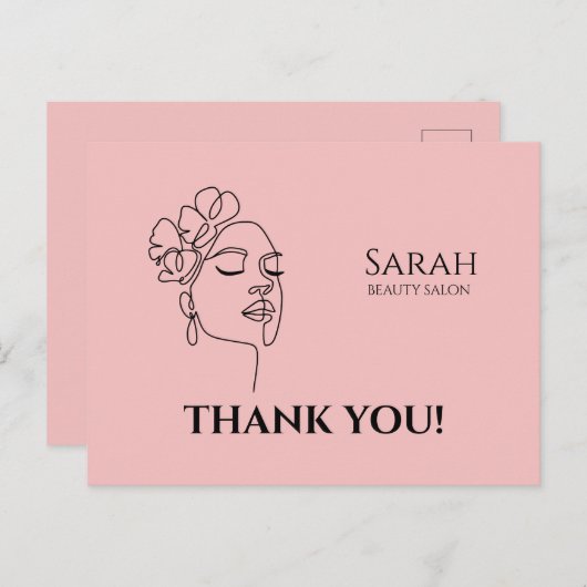 美容院感謝ハガキ ポストカード (正面/裏面)