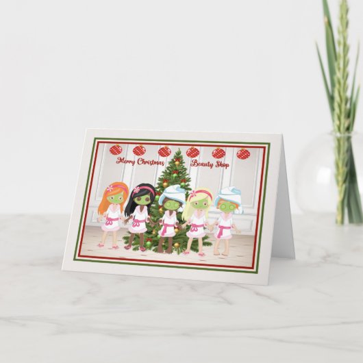 美容院用クリスマスカード カード (正面)