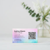 美容院 まつげ カード テンプレート (スタンド正面)