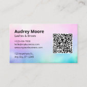 美容院 まつげ カード テンプレート (正面)