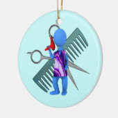 美容院 セラミックオーナメント (左)