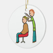 美容院 セラミックオーナメント (左)