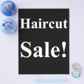 美容院 バーバー 散髪 セール ポスター プロモーション チラシ (シングル)