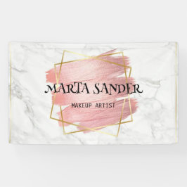 美容院　ヘアカット　まつげ　メイクアップアーティスト　白 横断幕