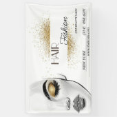 美容院　ヘアカット　ハサミ　美容師　モダン 横断幕 (縦)