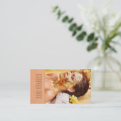 美容院/マッサージは/リラックスしましたり/スパのホテル 名刺 (スタンド正面)