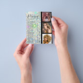 美容院 価格設定 オーダーメイド フォト ホロ グリッター チラシ (手)