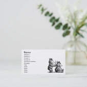 美容院 名刺 (スタンド正面)