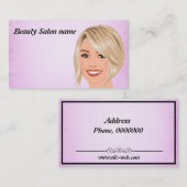 美容院 名刺 (正面/裏面)