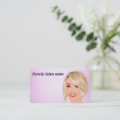 美容院 名刺 (スタンド正面)