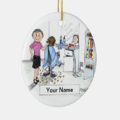 美容院-女性 セラミックオーナメント (右)