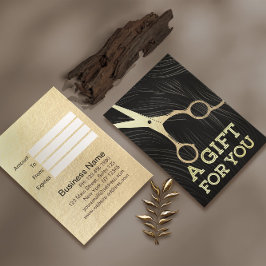 美容院/理容師 ギフト券 はさみ 割引カード