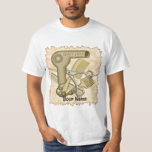 美容院 美容師 tシャツ (正面)