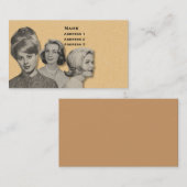 美容院-非常に専門のプロフィールカード(2A) 名刺 (正面/裏面)