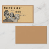 美容院-非常に専門のプロフィールカード(2C) 名刺 (正面/裏面)