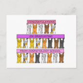 美容・美容スクール卒業祝い ポストカード (正面)