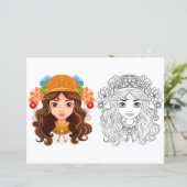 美少女カラーリングページ (スタンド正面)