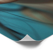 美少女ポートレートのクローズアップ ポスター (角)