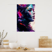 美少女ポートレートポスター ポスター (キッチン)