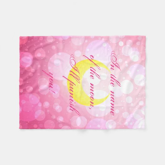 美少女戦士セーラームーンの引用文毛布 フリースブランケット (正面(横))